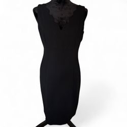 Vintage Unmarked Elegant Black Sleeveless Dress