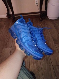 Blue Nike vapor maxes mens 10.5
