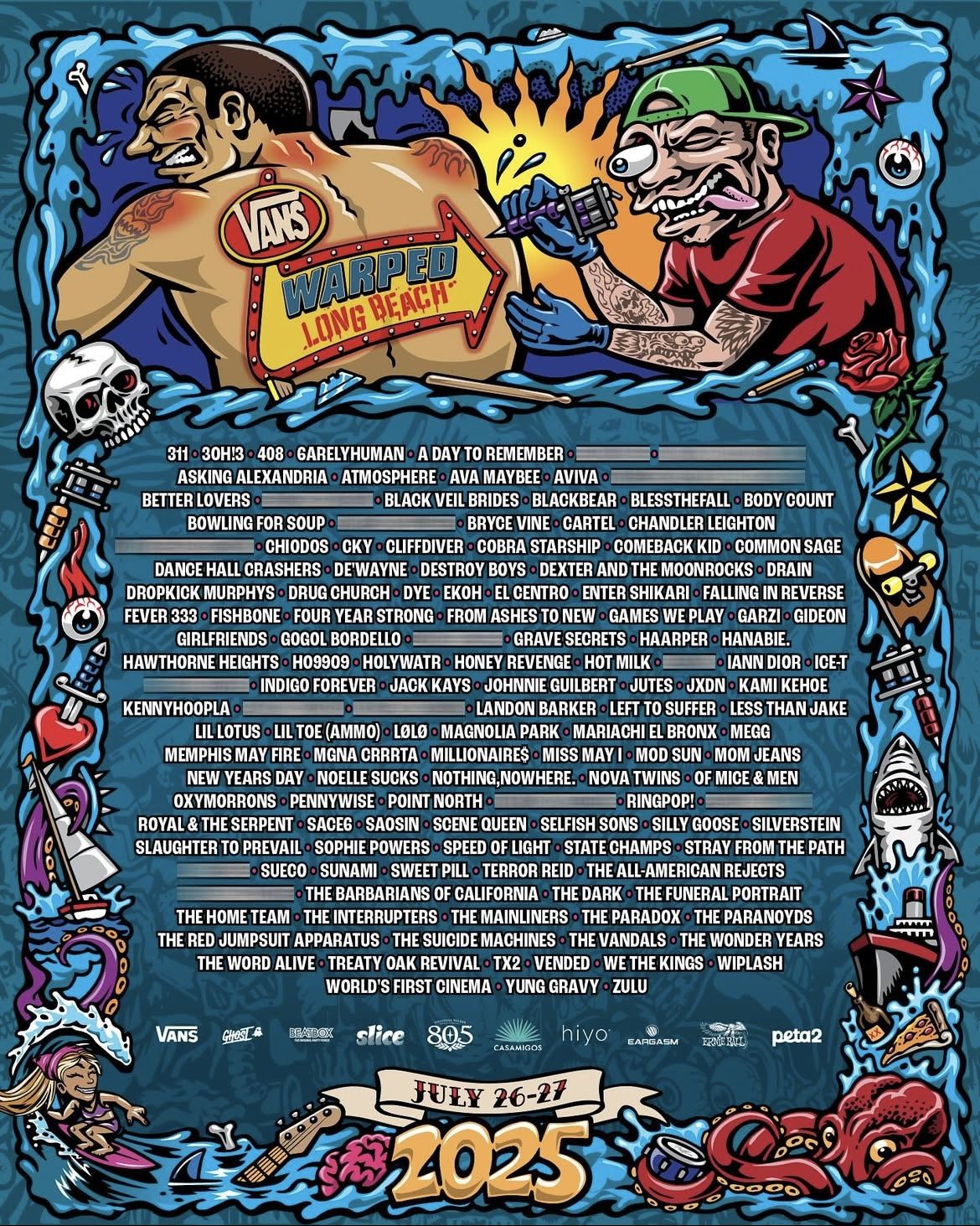 2025 Vans Warped Tour Long Beach- 2 Day VIP
