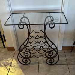 Wrought Iron Wine Rack