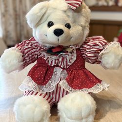 Vintage Dan Dee Holly Berry Bear