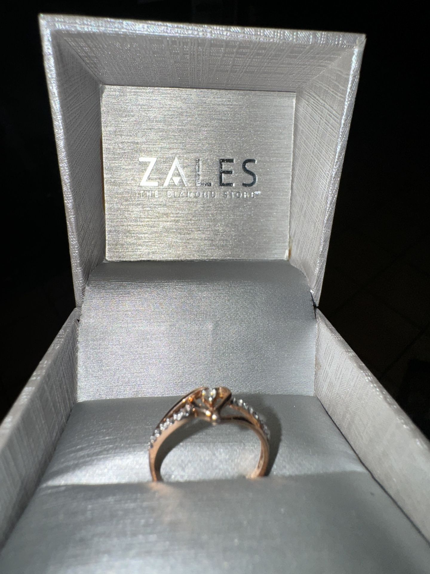 Diamond Accent Heart Promise Ring in 10K Rose Gold