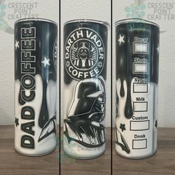 Darth Vader Dad Coffee Star Wars 20oz Stainless Steel Tumbler Coffee Cup