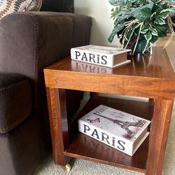 Solid Wood End Table