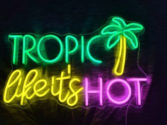 plastic Neon sign