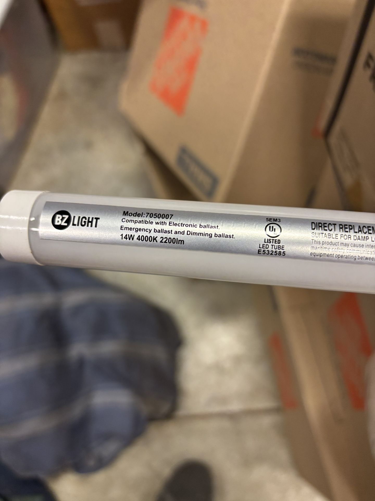 Type A T8 Led Tube Bulb 4ft 4000K/14W Pack Of 25X4