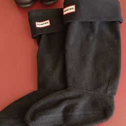 Hunter Brand Fleece Sock/ Rain boot Liners,  Like New