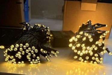 Solar String Lights Outdoor Waterproof- 40 FT 100 LED Solar Powered String Lights with 8 Lighting Modes, IP65 Waterproof Solar Christmas Lights for Ou