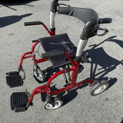 2 in one walker & wheel chair 