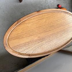 Wood Oval Coffee Table