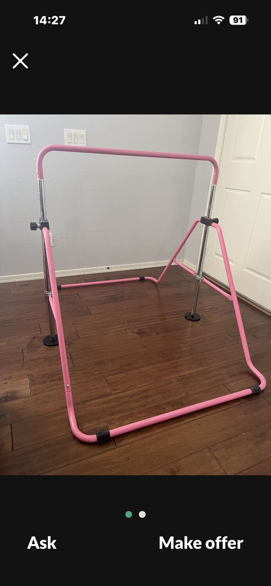 Pink Gymnastics Bar