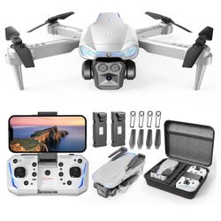 Drone with Camera for Kids & Adults, 1080P HD Mini FPV Drones with Altitude Hold, One-Key Take Off/Landing, Headless Mode, 360° Flips, Speed Adjustmen