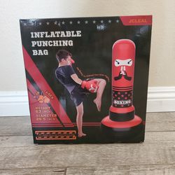 Inflatable Kids Punching Bag
Kit - Includes Boxing Gloves