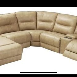 Couch 7 Pieces Leather 