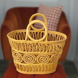 Mustard Yellow Handwoven Bag!