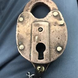 Vintage Padlock    Brass