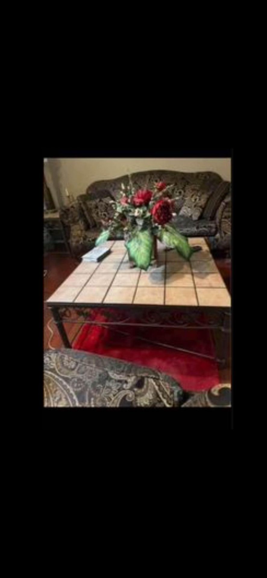 Cocktail Table & End Tables with removable tiles
