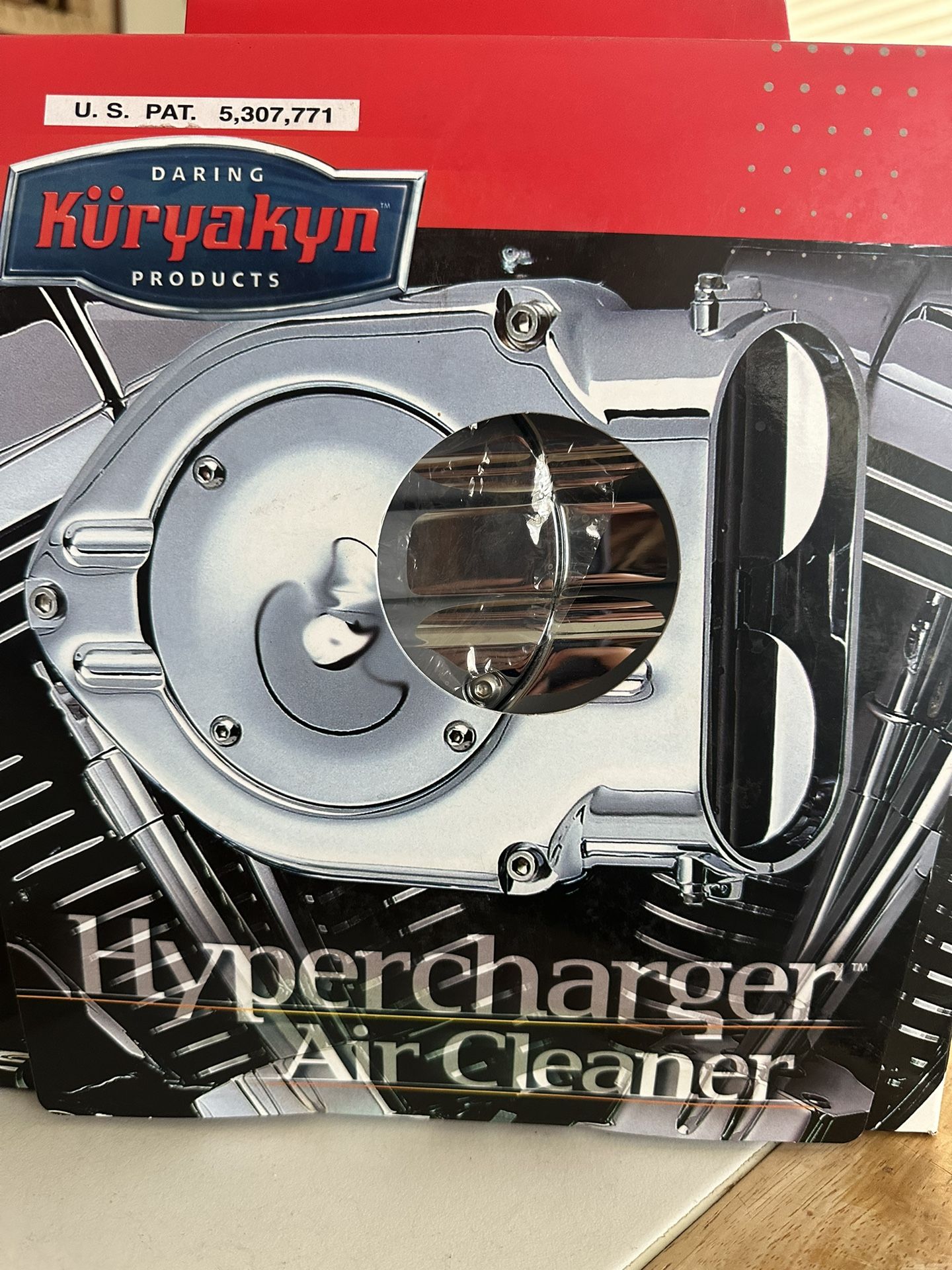 Kuryakyn Hyper charger Air Cleaner new never used Harley Davidson motorcycle parts Harley accessories