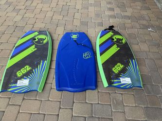 Three boogie boards from Costco