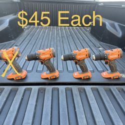 NEW RIDGID 18V Cordless 1/2 in. Drill/Driver (TOOL ONLY) **$45 Each**