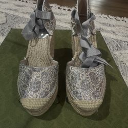 Gucci Metallic Platforms 