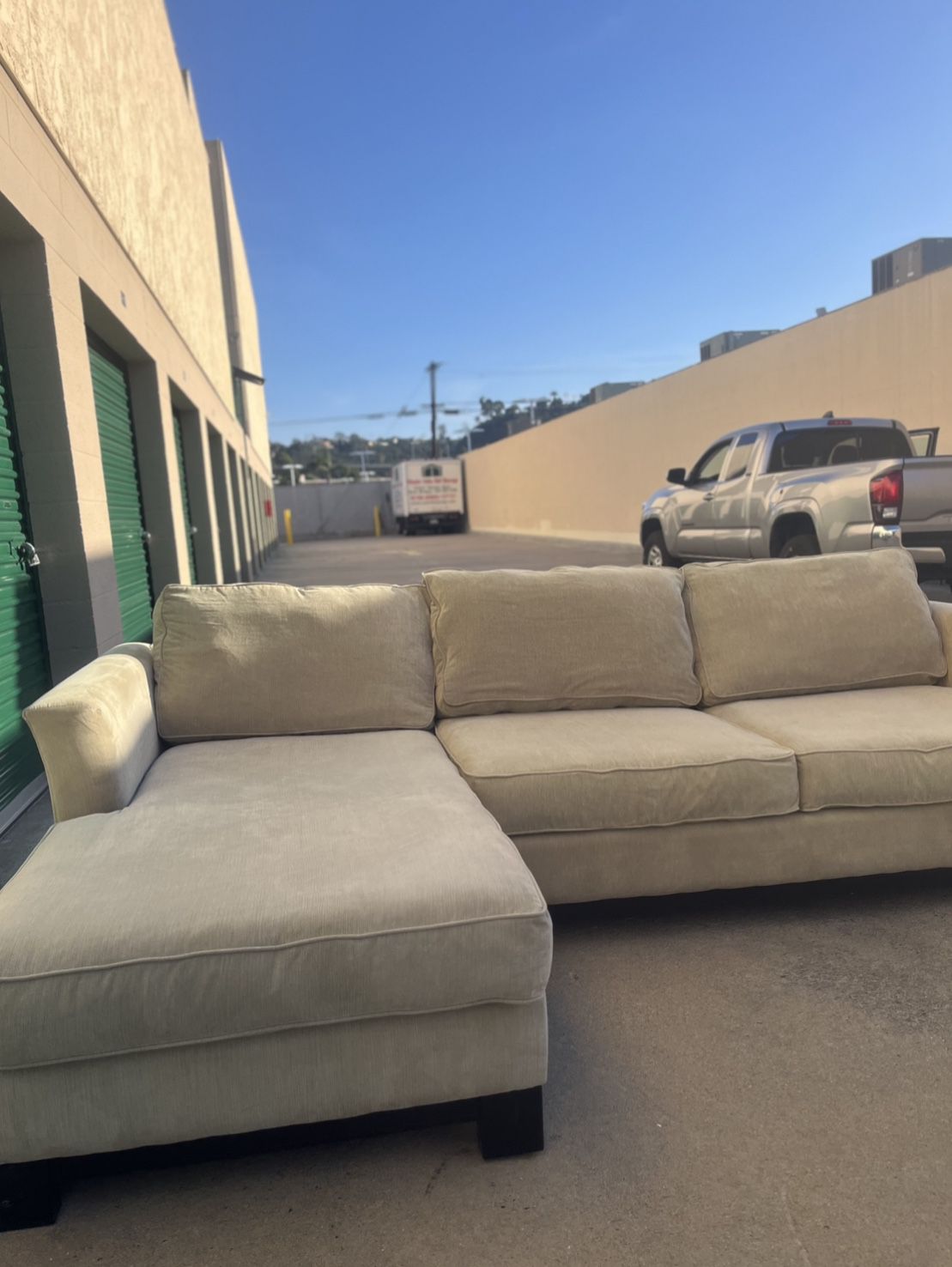 Jonathan Louis Beige Sectional Couch *Delivery Available*