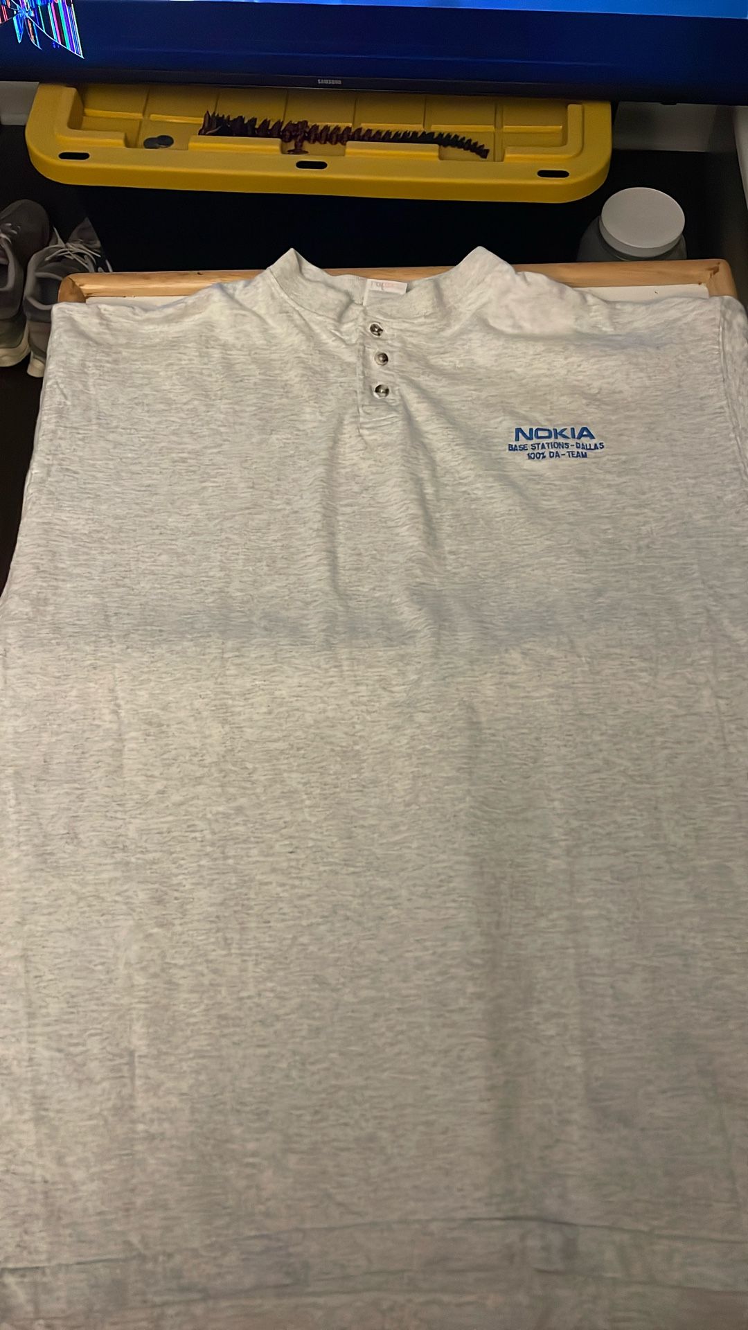 Vintage 1/4 Button Up Shirt Size XL