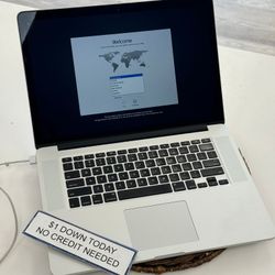 Apple MacBook Pro 2013 15 Inch Laptop - Pay $1 DOWN AVAILABLE - NO CREDIT NEEDED