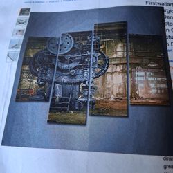 First walmart wall art metallurgical firm waiting for demolition machine