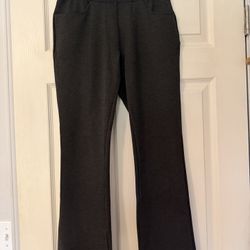 Dark Gray Knit Flare Pants (S)