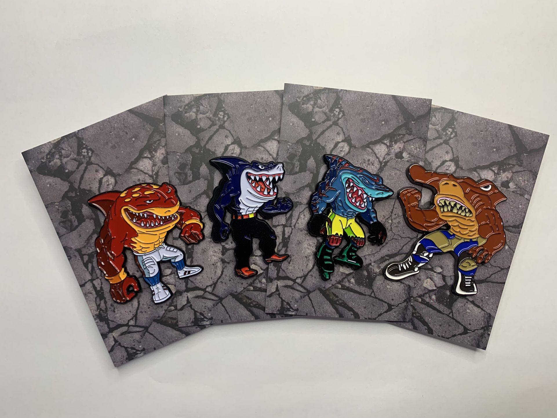 Street Sharks 2in Enamel Pins! MUST SEE