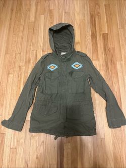 Vintage Ralph Lauren Denim Supply Military M65 Hooded Jacket Aztec Southwestern