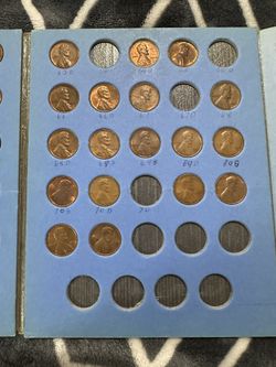 Vintage Coín Collection Dimes Buffalo Nickels And Pennys 