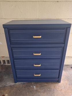 4 drawer navy dresser