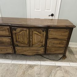 Sturdy Wood Dress Selling As Is!!!!