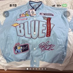 Bluey Racing Jacket Adult XL NWT Cosplay Bingo Bandit Heeler Moto