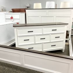 New King Bed & Dresser — CLEARANCE 