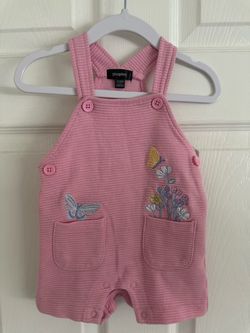 Picapino Baby Girl Pink Romper 3/6M