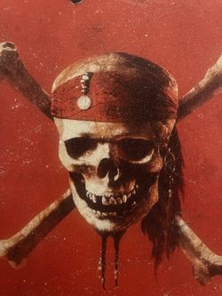 vintage pirates of the caribbean skateboard