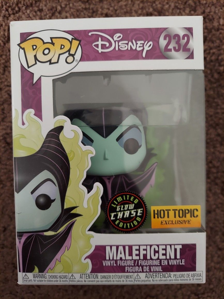 Maleficent Funko Chase Pop Gitd Rare Htf!!!