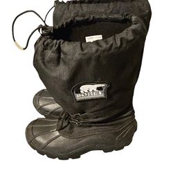 SORELL INSULATED MEN'S WINTER BOOTS (VERY WARM) GREAT CONDITION BARLEY USED SIZE 11
