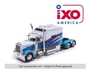 IXO Models 1:64 Peterbilt 379 with Sleeper – Blue White