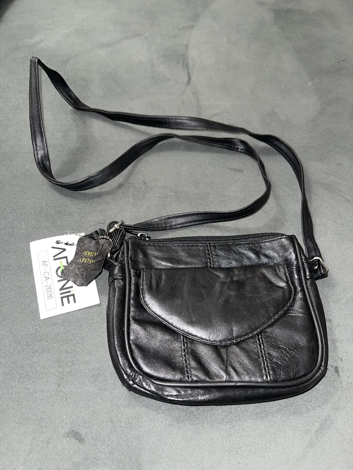 New Mini Black Bag Leather AFONIE