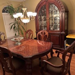 Wooden Table Set & China Set