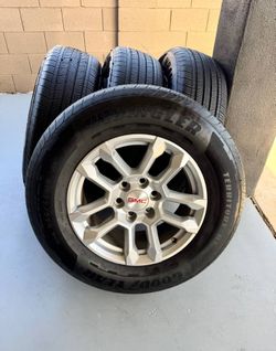 Newly Tires 🔥 GMC Sierra Yukon Denali 18" Wheels and Goodyear Tires 💯