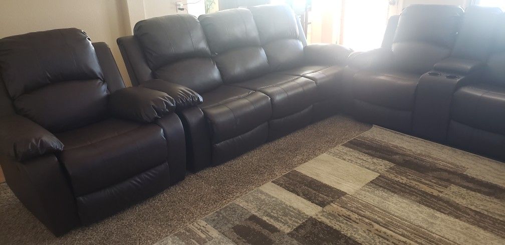 Brand New Leather Couches