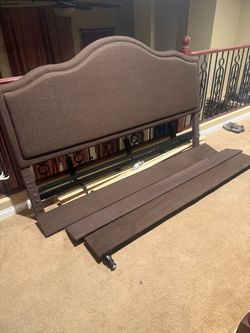 Upholstered Bed Frame with Headboard