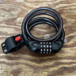 Heavy Duty Bike Cable Lock – Combo + Mount Bracket