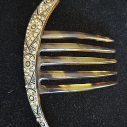 Decorative Art Deco Hair Comb 