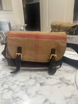 Burberry Canvas Check Messenger Bag